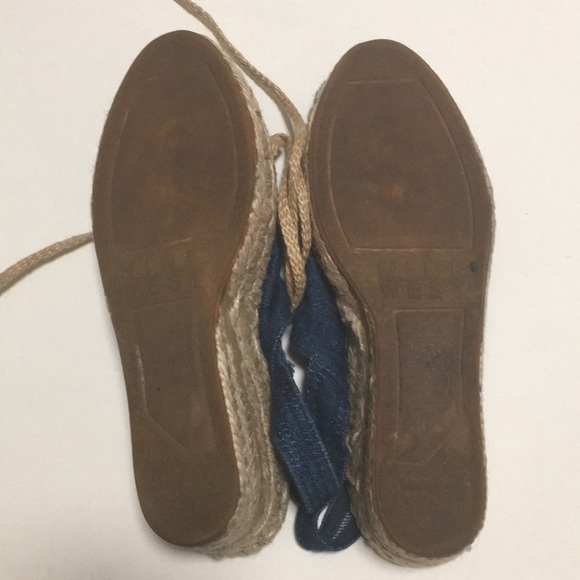 Nine West Denim Espadrille-style Wedges (5) - Picture 9 of 10